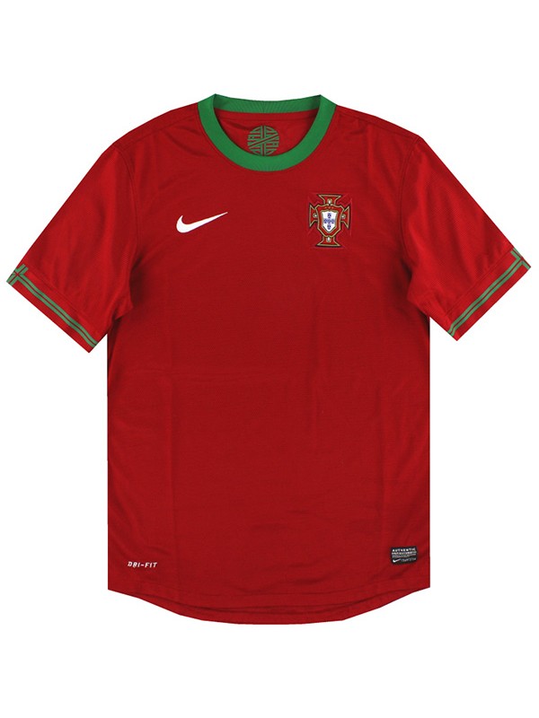 Portugal maillot domicile vintage maillot de football maillot de première équipe de football pour hommes sweat - shirt 2012 - 2013 